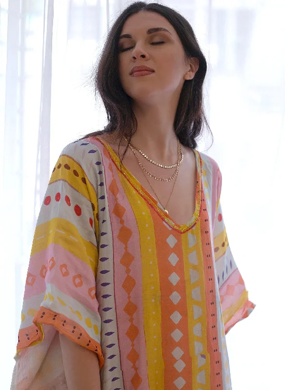 Women's Delphinium kaftan - The Burnt Soul