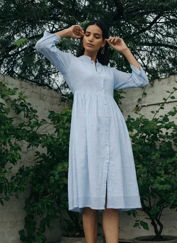 Women's Ambrosia Pleated Shirtdress - The Burnt Soul