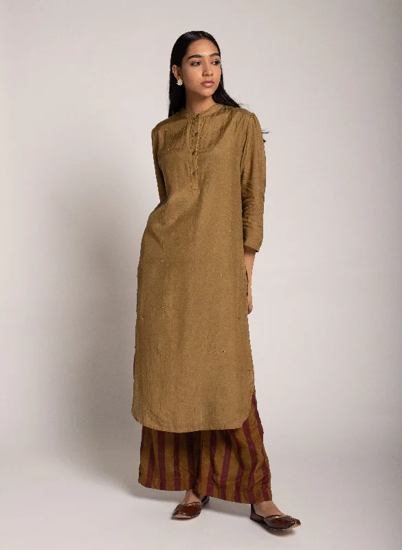 Women's Noor Long Kurta - The Burnt Soul