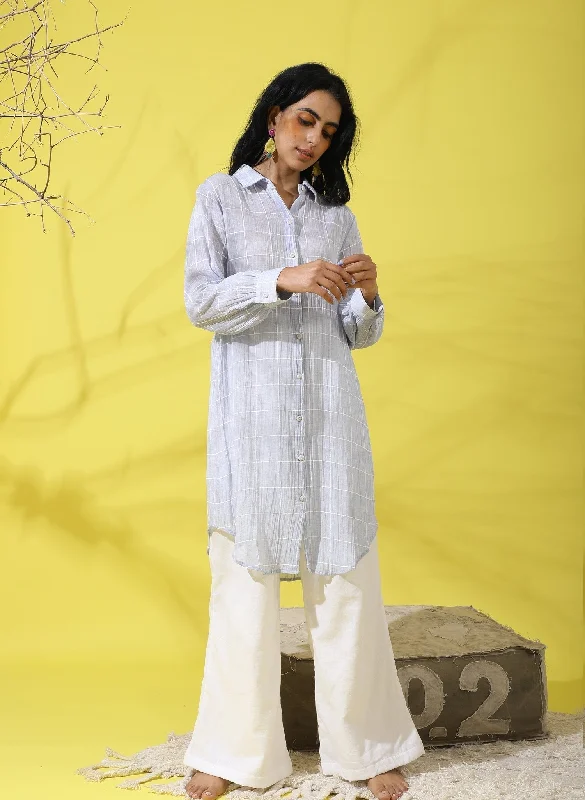 Women's Forget Me Not Kurta Tunic - The Burnt Soul