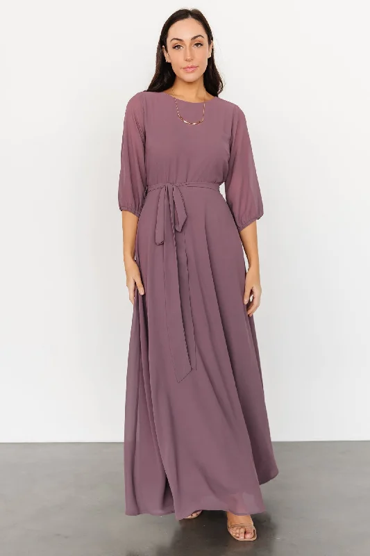 Rebecca Maxi Dress | Vintage Plum