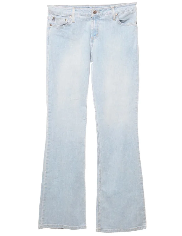 Light Wash Bootcut Jeans - W32 L33