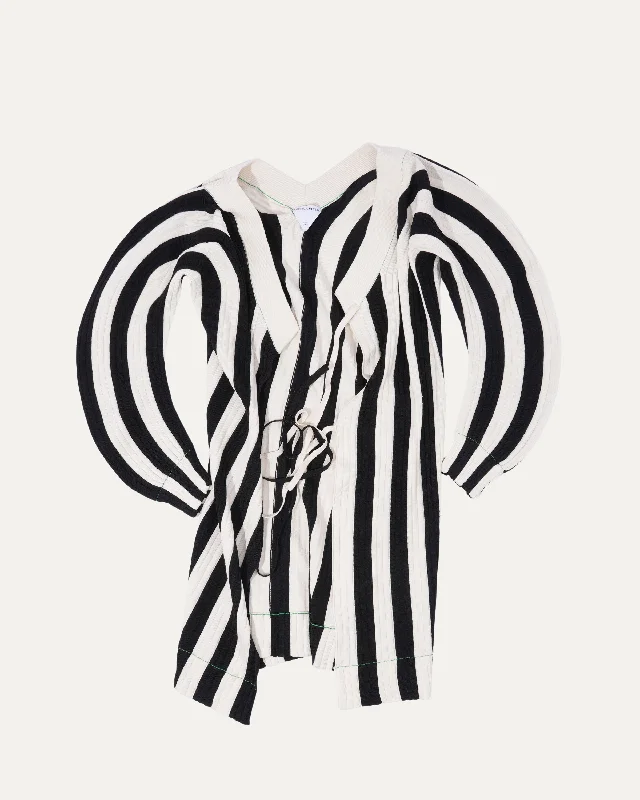 Resort Striped Linen Cardigan