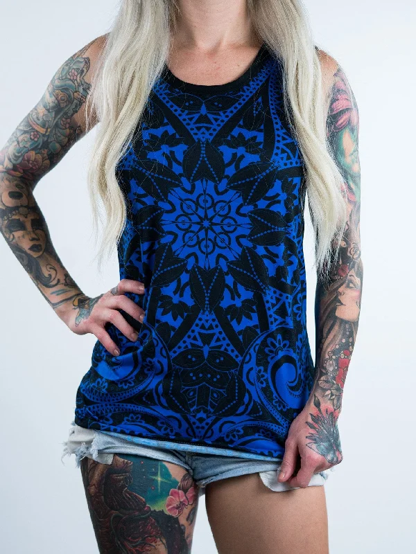 Blue Mandala Unisex Tank Top