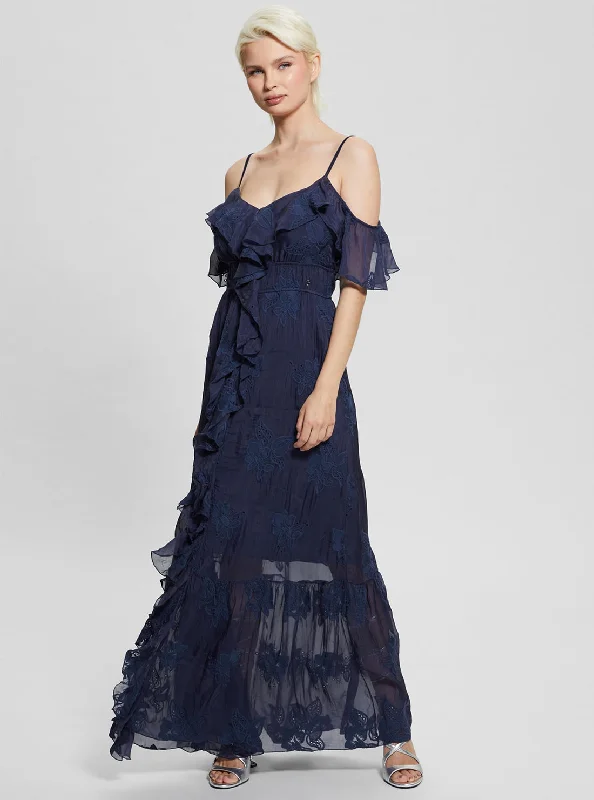 Navy Elide Maxi Dress