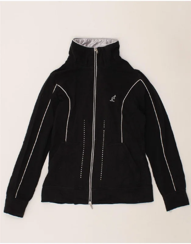 AUSTRALIAN L'ALPINA Womens Tracksuit Top Jacket IT 44 Medium Black