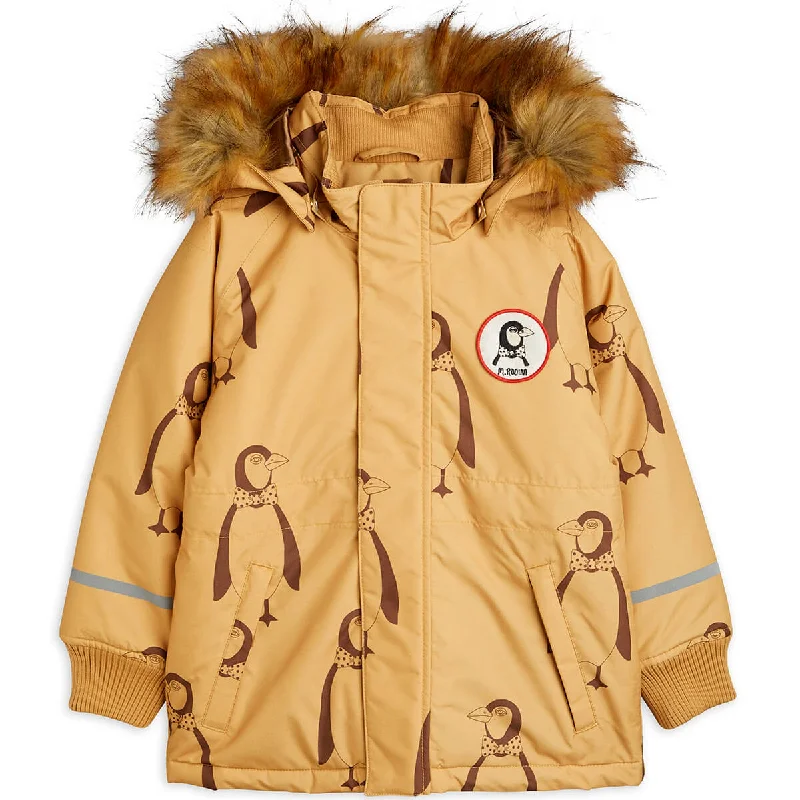 K2 Penguin Parka in Beige by Mini Rodini