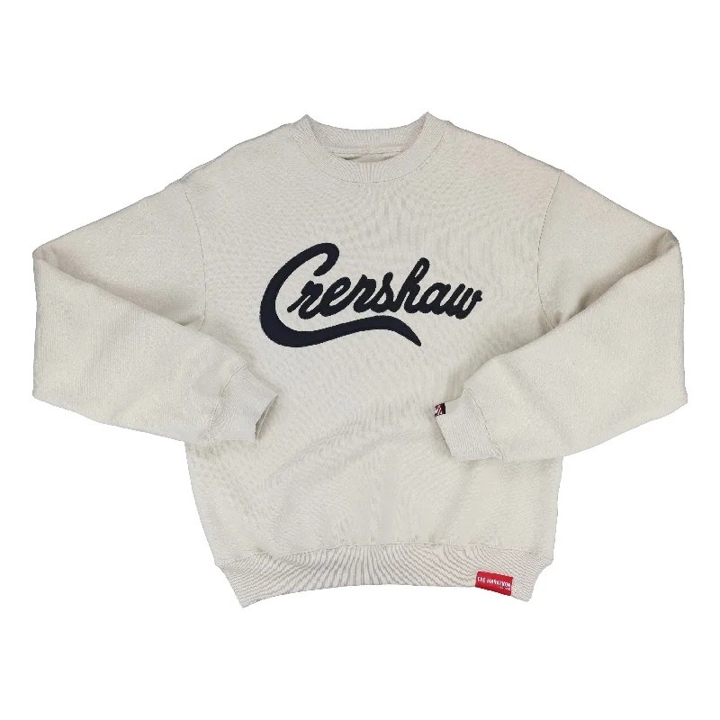 Crenshaw Crewneck - Bone/Black