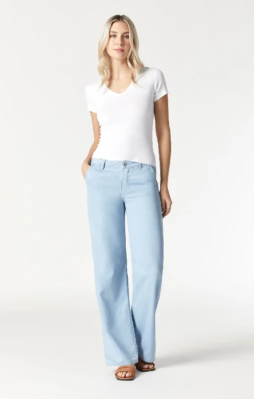 MIRACLE WIDE LEG IN BLUE LIGHT DENIM