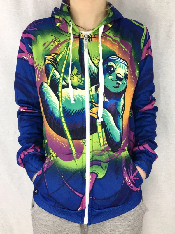 Sloth Life Unisex Zip Hoodie