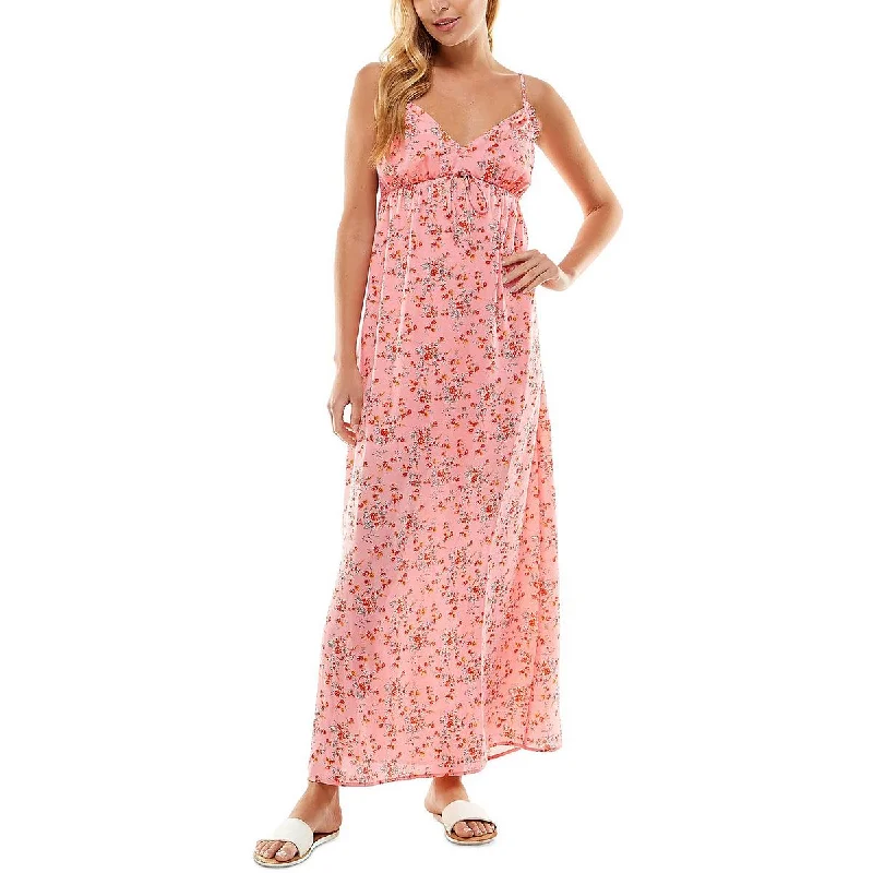 City Studios Womens Juniors Empire Floral Maxi Dress