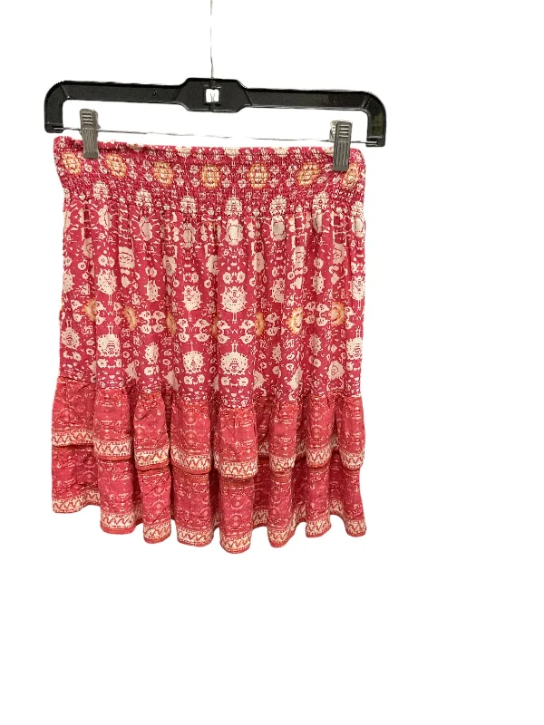 Skirt Mini & Short By Cynthia Rowley In Pink & Red, Size: S