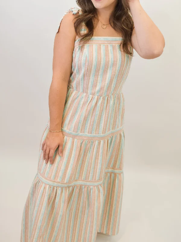 Sweet Affection Maxi Dress With Shoulder Ties