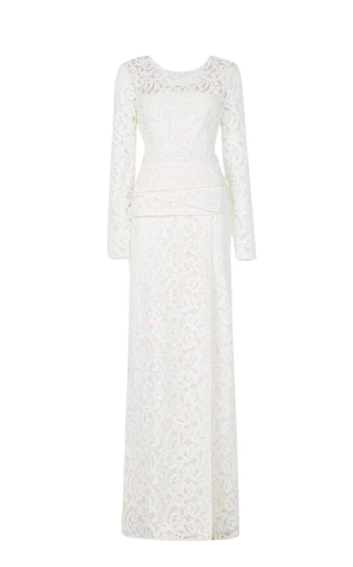 Elizabella Cutout Lace Gown