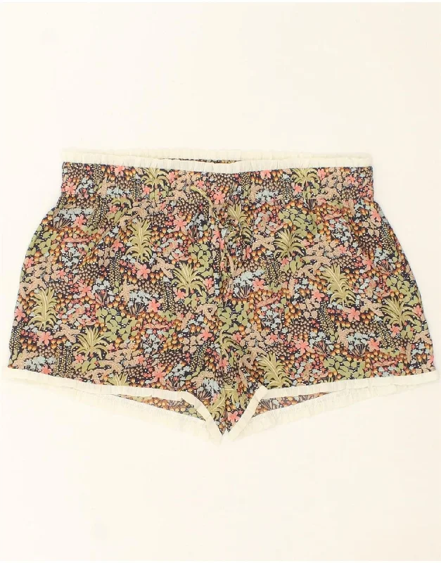 SCOTCH & SODA Womens Sport Shorts UK 14 Large Multicoloured Floral