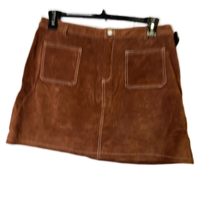 Skirt Mini & Short By Blanknyc In Brown, Size: 12