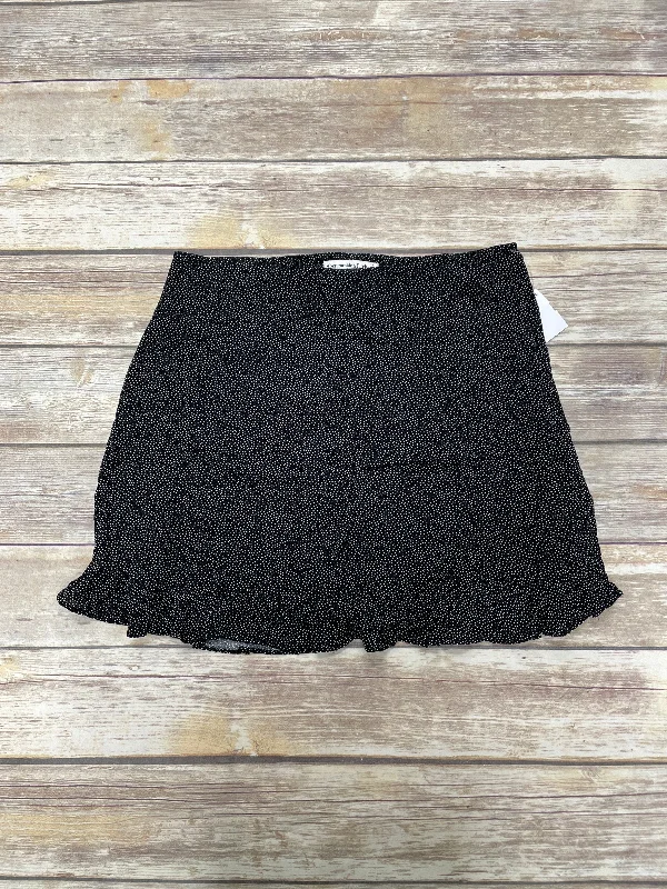 Skirt Mini & Short By Abercrombie And Fitch In Black & White, Size: L