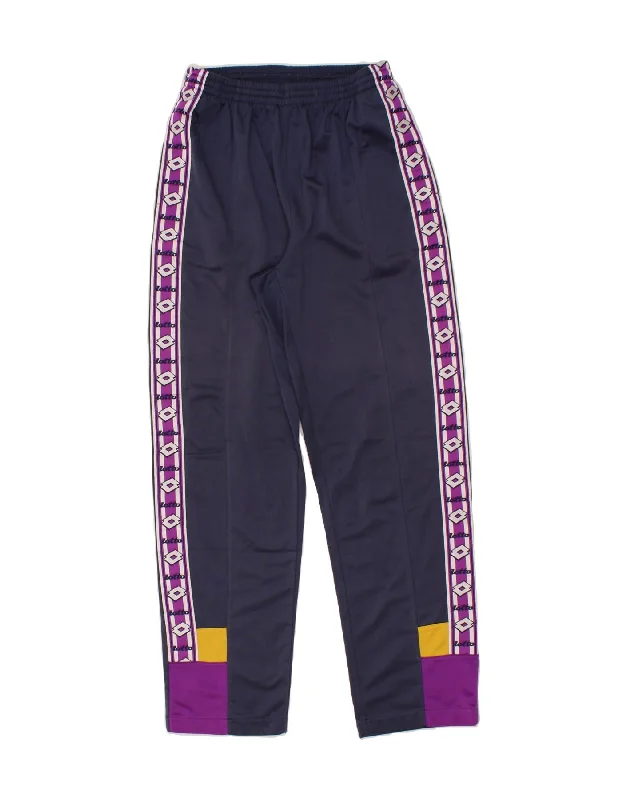 LOTTO Womens Graphic Tracksuit Trousers UK 10 Small Purple