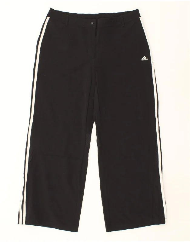 ADIDAS Womens Clima 365 Tracksuit Trousers UK 16 Large Black Polyester