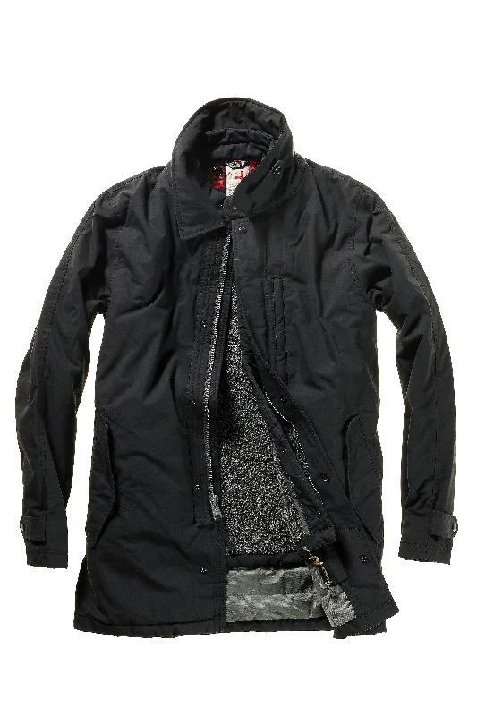 Relwen Midnight Blue Black 2 in 1 Skiff Trench Jacket