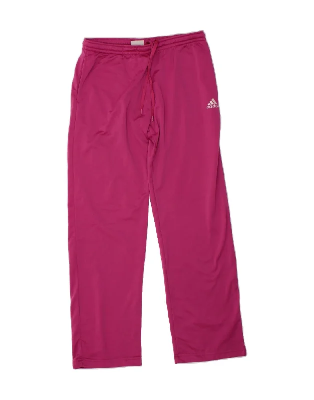 ADIDAS Womens Tracksuit Trousers UK 16 Large Pink Polyester