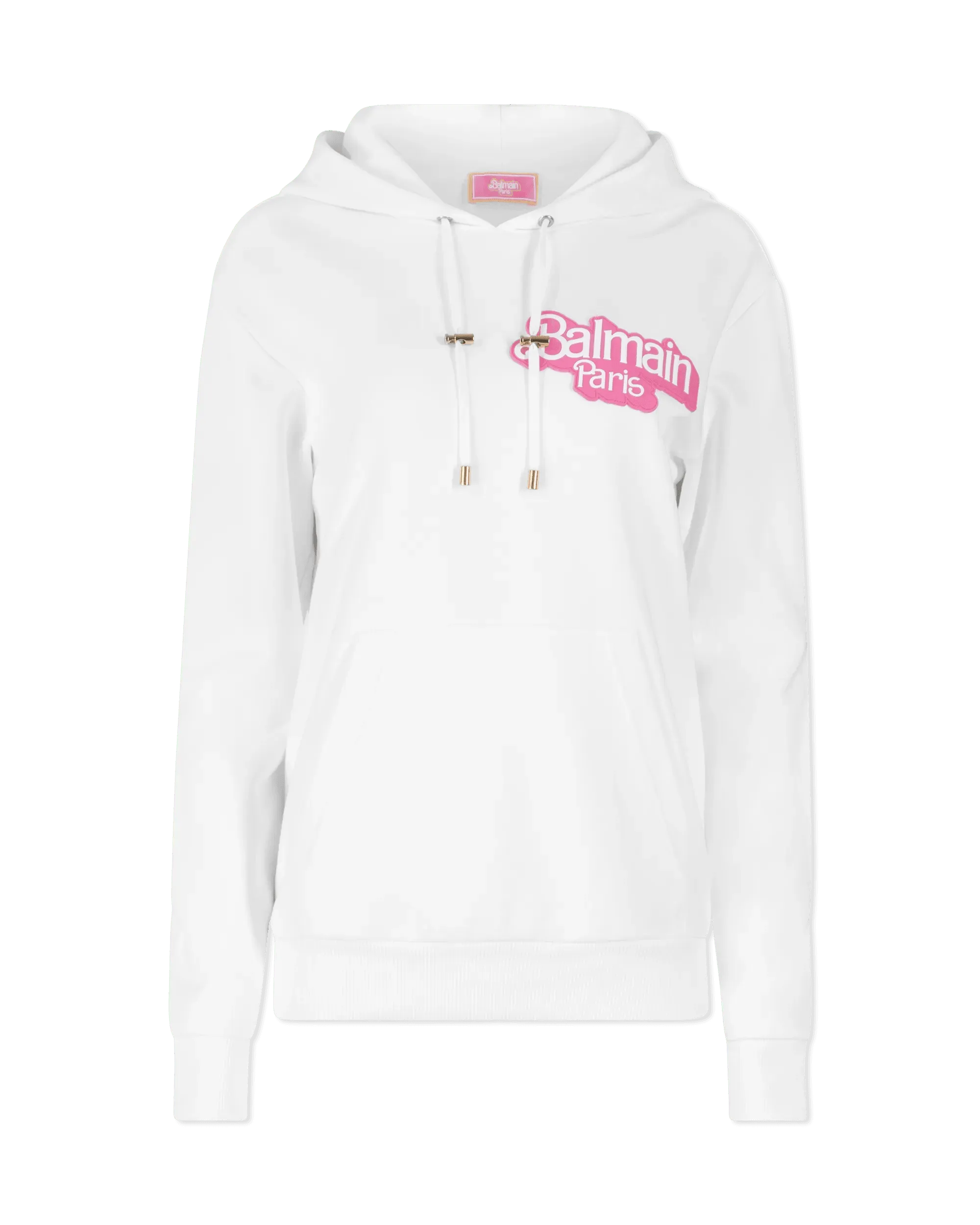 Balmain X Barbie Rubber Patch Logo Hoodie