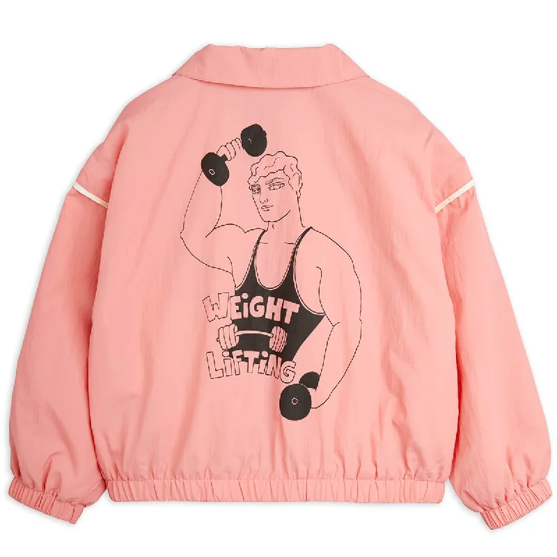 Weight Lifting Jacket in Pink by Mini Rodini