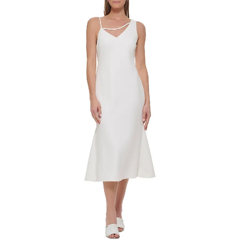 DKNY Womens Cutout Long Maxi Dress