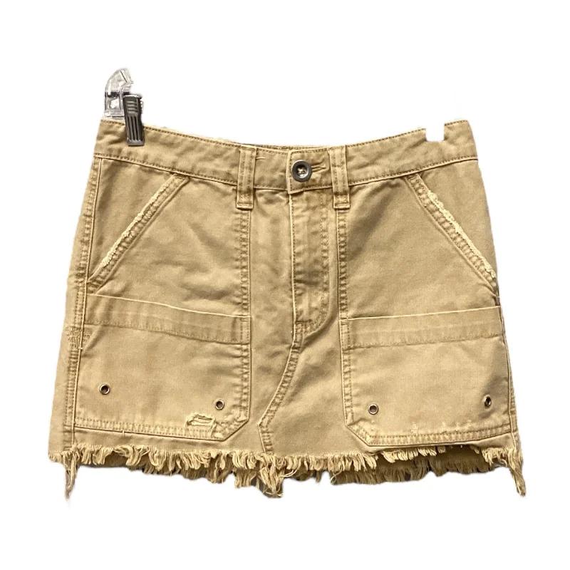 Skirt Mini & Short By Free People In Brown, Size: 2