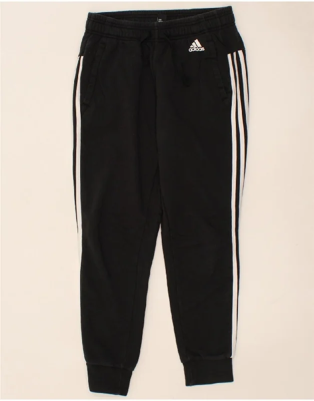 ADIDAS Womens Tracksuit Trousers Joggers UK 8/10 Small Black