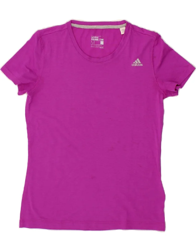 ADIDAS Womens Climalite T-Shirt Top UK 12 Medium Pink Polyester