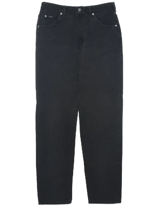 Black Tapered Jeans - W28 L31