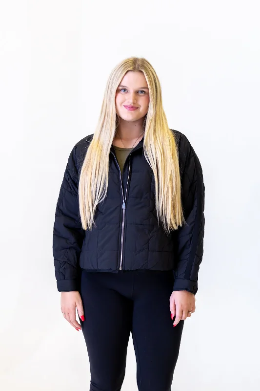 Pippa Packable Puffer Jacket | Black