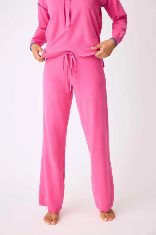 Sweater Weather Lounge Pants In Fuchsia