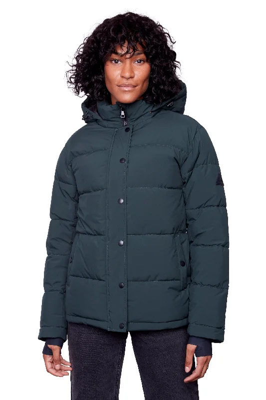 FORILLON | WOMEN'S VEGAN DOWN (RECYCLED) SHORT QUILTED PUFFER JACKET