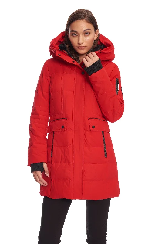 KOOTNEY | WOMEN'S VEGAN DOWN (RECYCLED) MID-LENGTH PARKA