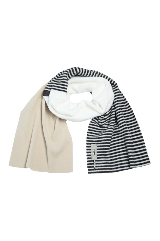 NO WASTE SCARF - 4063NW - KIT/OW/STRIPES B&W